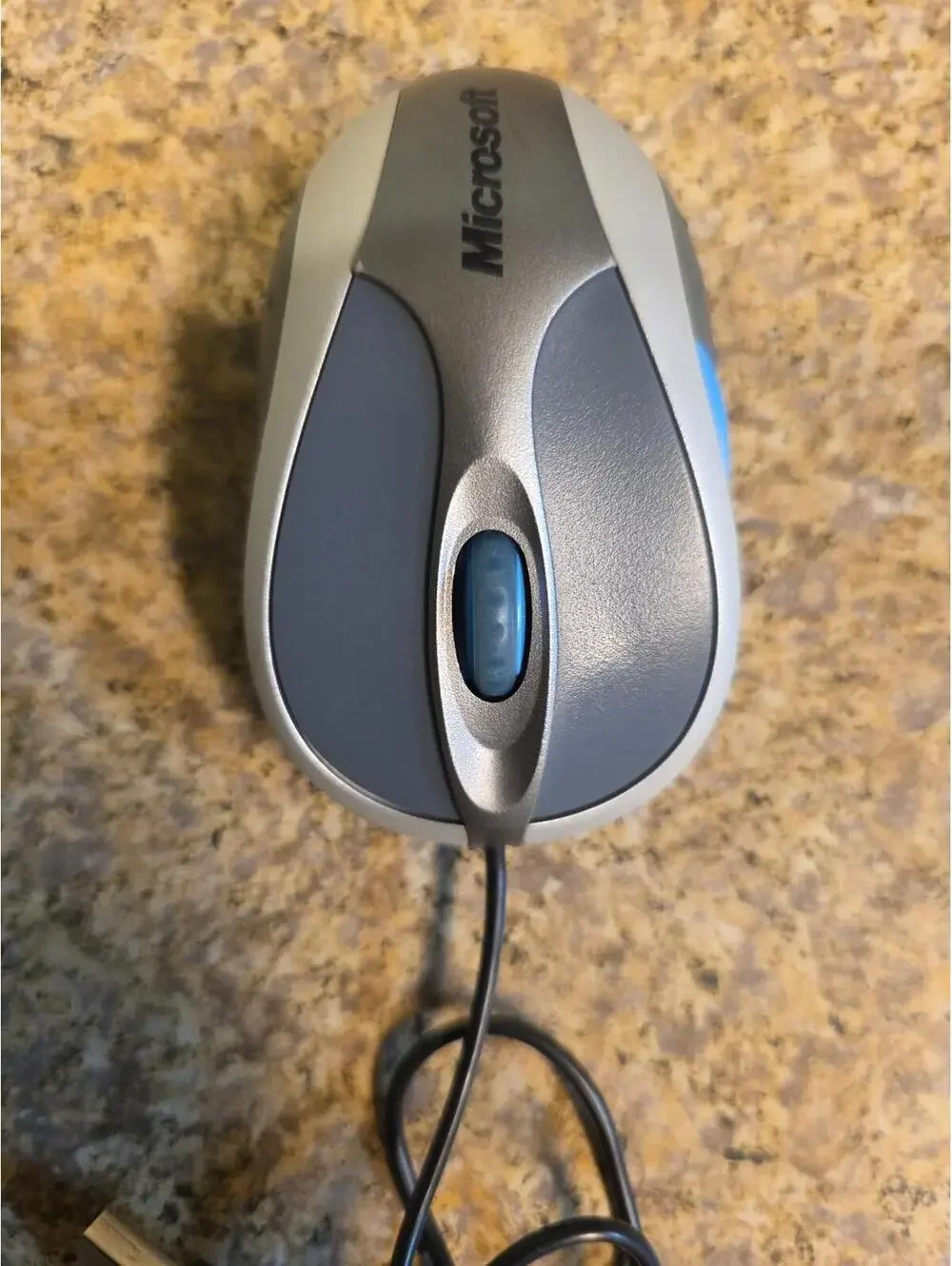 Vintage Microsoft Notebook Optical Mouse 3000 Model 1049 USB Wired - Working